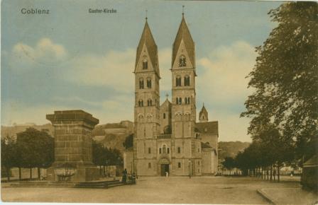 Basilika St. Kastor in Koblenz, um 1900